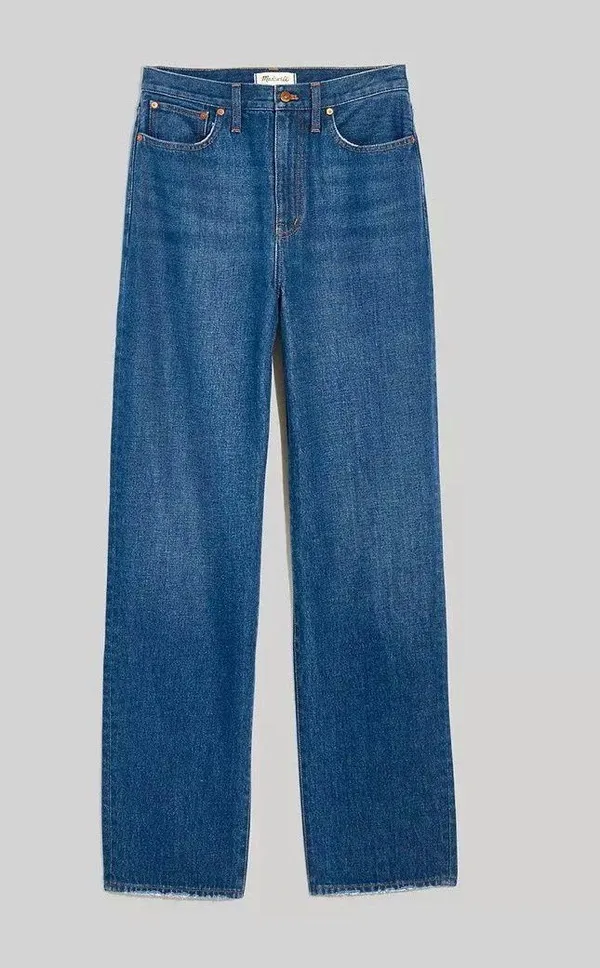 Madewell ‼️ Baggy Straight Jeans in Dark Worn Indigo Wash‼️ - Image 5