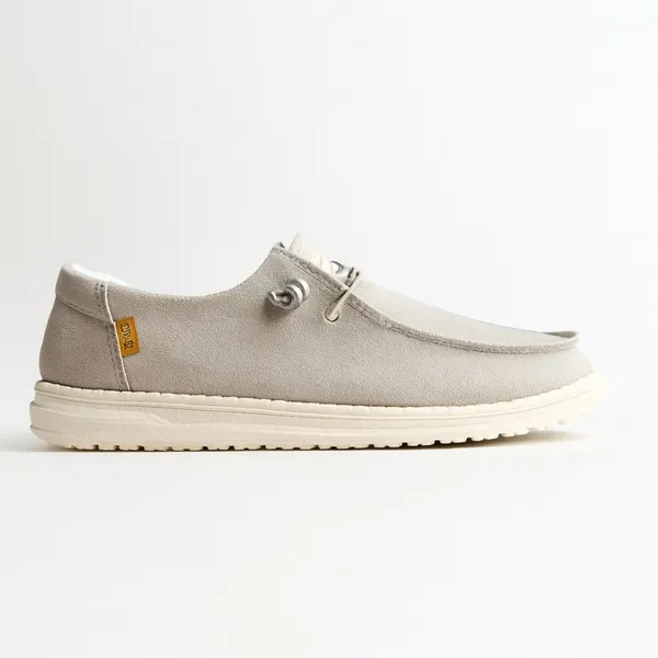 Hey Dude Gray Chambray Women's Loafers - Image 5