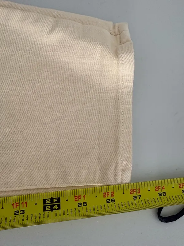 Athleta sculptek Skinny Jeans Cream Butter‎ Size 6 EUC - Image 5