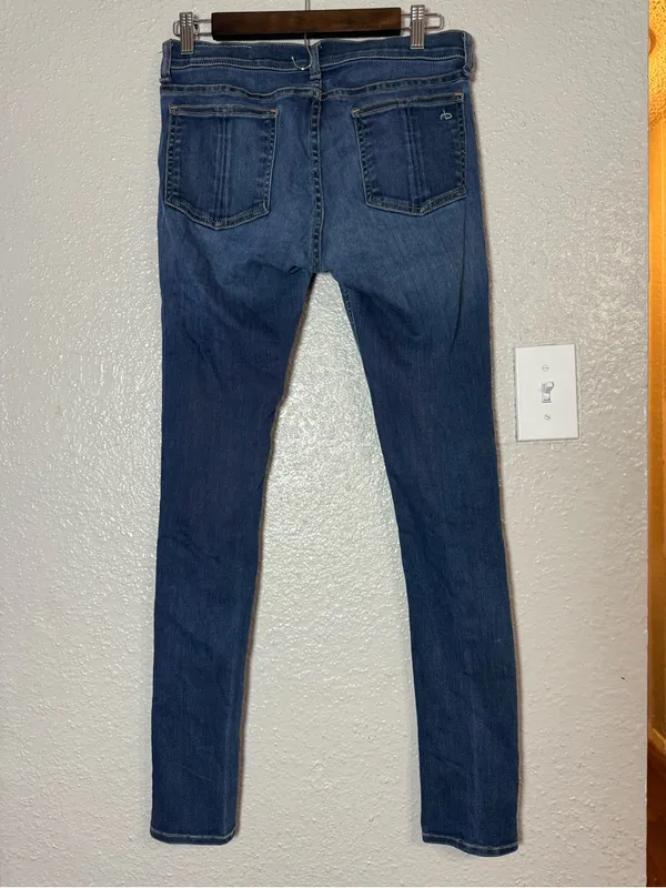 Rag And Bone Womens Jeans Size 28 Blue Medium Wash Skinny Stretch Denim - Image 7
