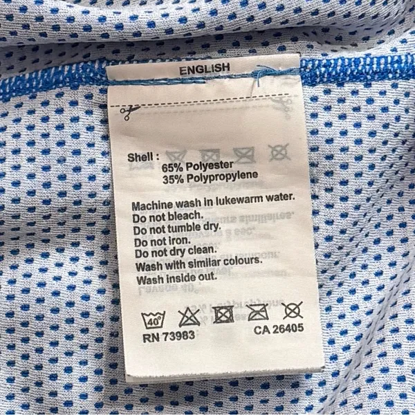 Helly Hansen Blue Lightweight Holiday Outdoors‎ Ski Snow Quarter Zip Women's L - Image 8
