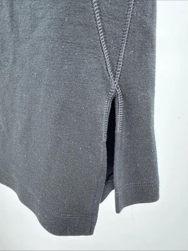 Smartwool Black A-Line merino wool knee length skirt L casual layering office - Image 8
