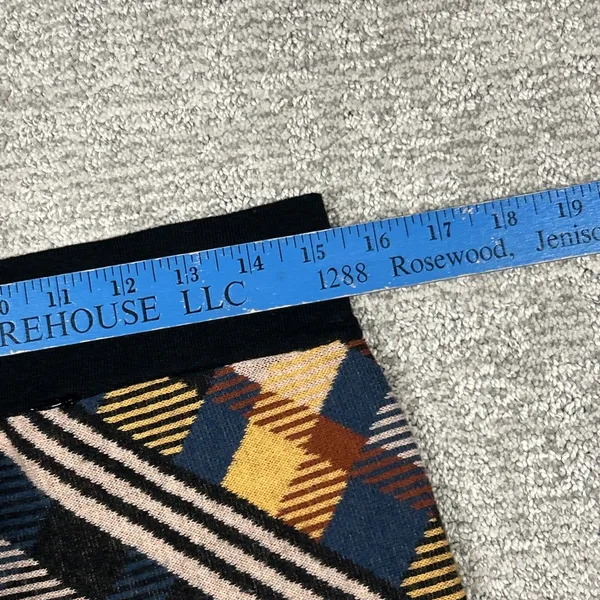 Title Nine Skirt Womens Medium Merino Wool Blend That’s A Wrap Plaid Mini Preppy - Image 7