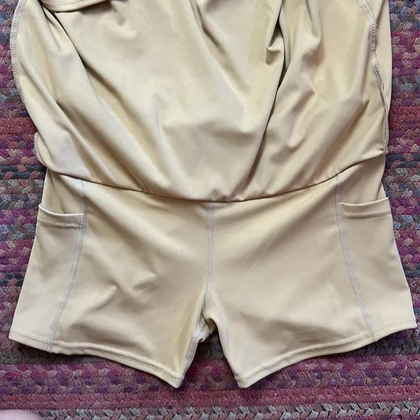 Real Essentials Tan Brown Tennis Golf Athletic Skirt Skort - Image 4