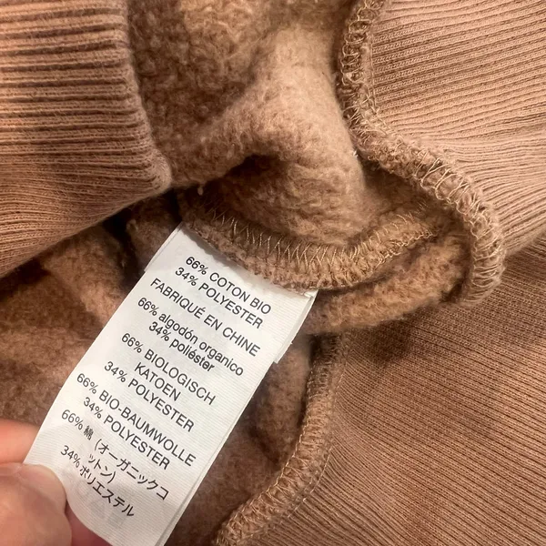 Vuori Women's Restore Half Zip Hoodie dark beige/tan color size M women - Image 3
