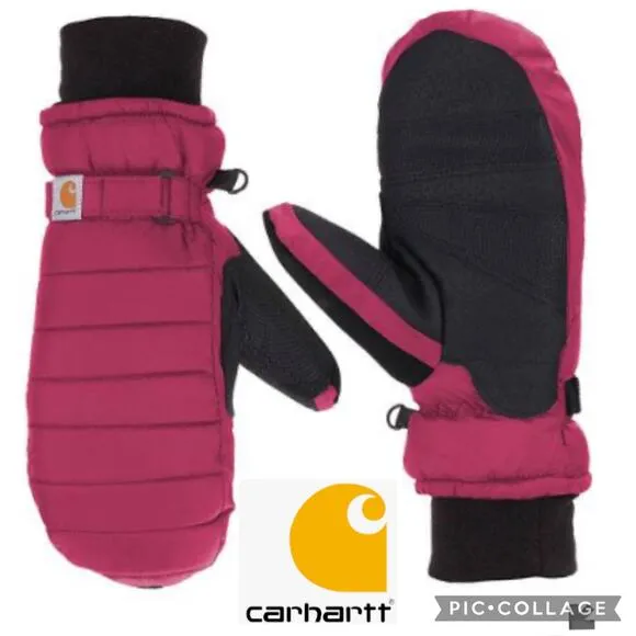Carhartt WOMEN'S QUILTS MITT STYLE #WA625 in crabapple color - Image 2