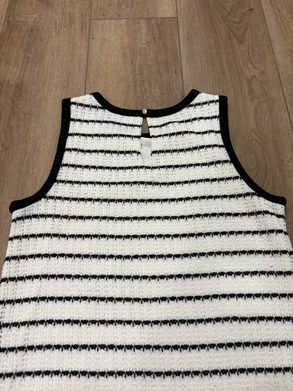 🌟 J. Crew 🌟 Sleeveless Striped Crochet Mini Dress Sz S - Image 8