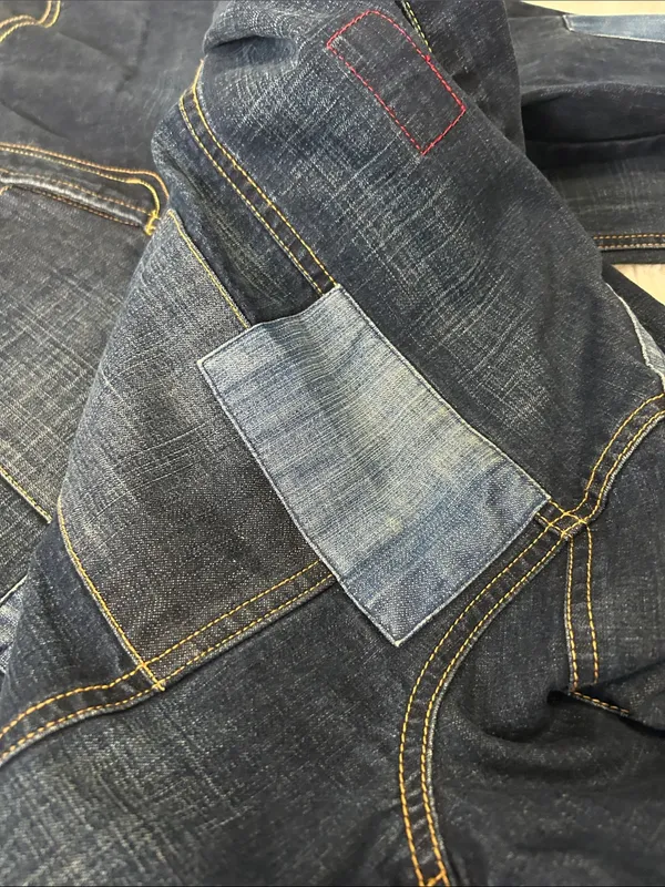 X2 Denim Patchwork Jacket Jeans Set Size undefined - Image 11