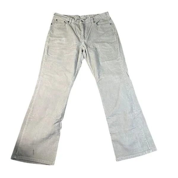 Levi's Cream Corduroy low rise Pants Y2K Style Retro boot cut Trousers size‎ 16 - Image 2