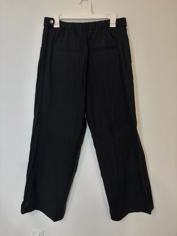 Banana Republic Black Wide-Leg Pants - Image 5