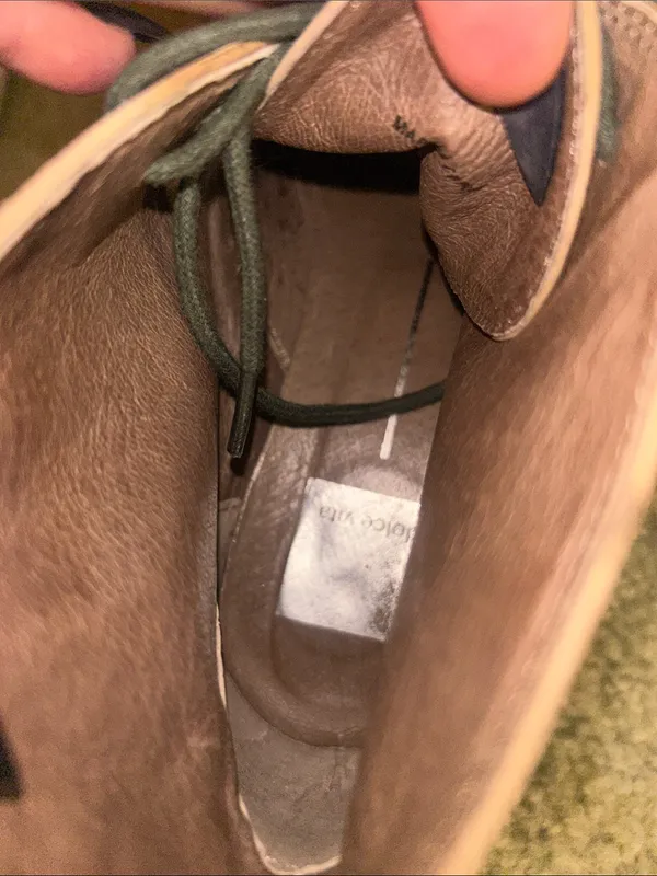 DV by Dolce Vita Taupe Lace-Up Leather Ankle Boots Size 8 - Image 10