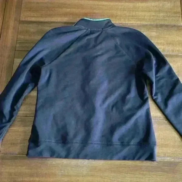 Lauren Ralph Lauren Active Full Zip Jacket Black with Green Trim Size Large - Image 10