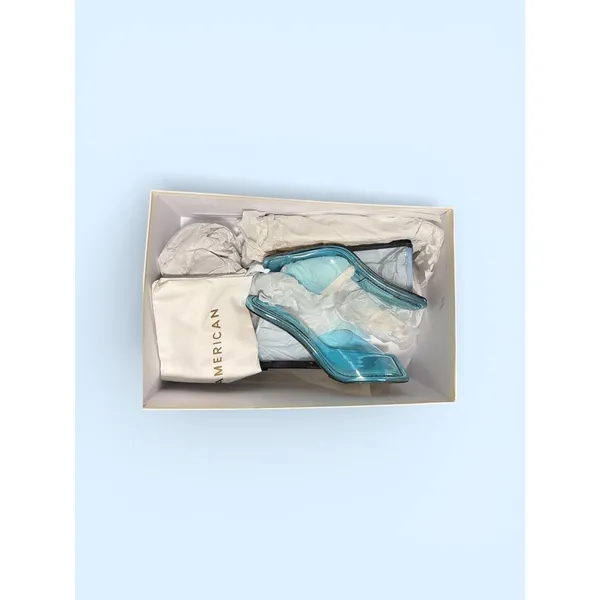 Good American light blue Cinderella wedge heel size 6‎ - Image 3