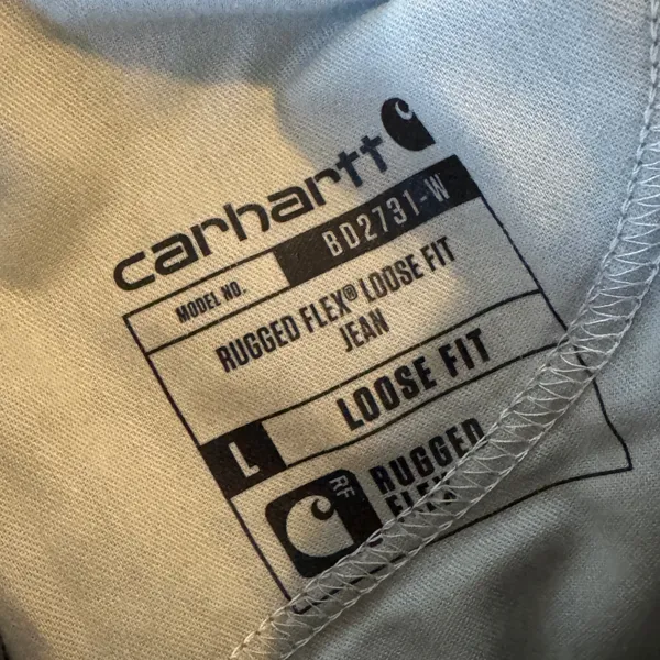 Carhartt Rugged‎ Flex Loose Fit Jeans Dark Wash Indigo Denim Size 2 Reg BD2731-W - Image 4