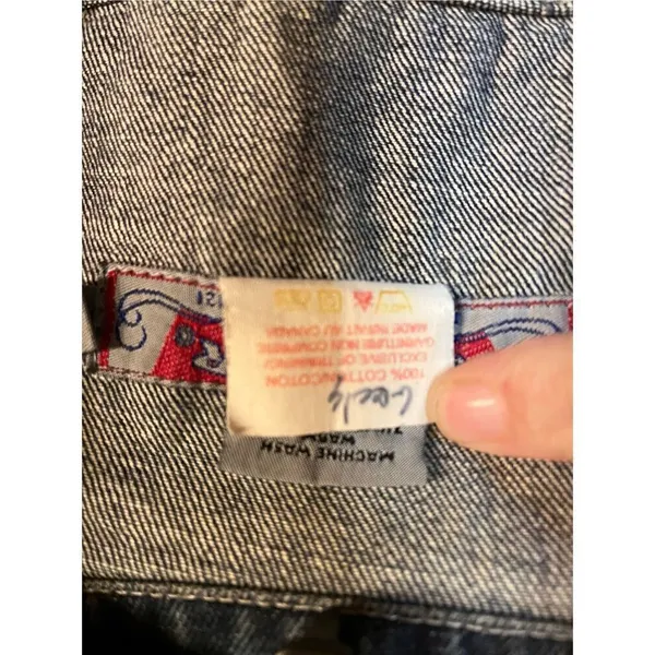 SILVER Dark Blue Jean Jacket Size Medium (2171) - Image 4