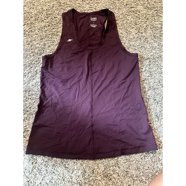 Planet Nusa Everyone Tank Deep Burgundy‎ Racerback Activewear Top Small - Image 4