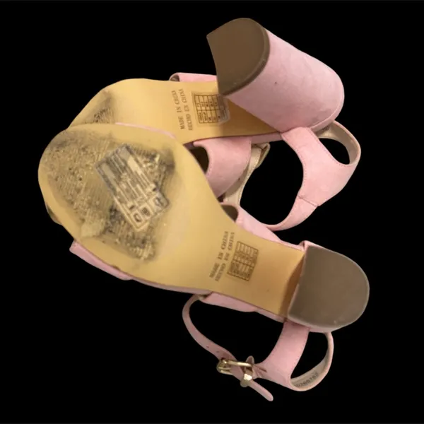 Forever 21 Pink Suede Leather Strappy Sandals Heels Sz 7.5 Worn Once! - Image 11
