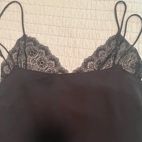 Free People Black Lace Dress - Image 2