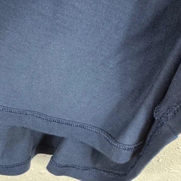 Banana Republic‎ Womens Navy Blue Twisted Shoulder Rayon Scoop Neck Tank Top L - Image 4