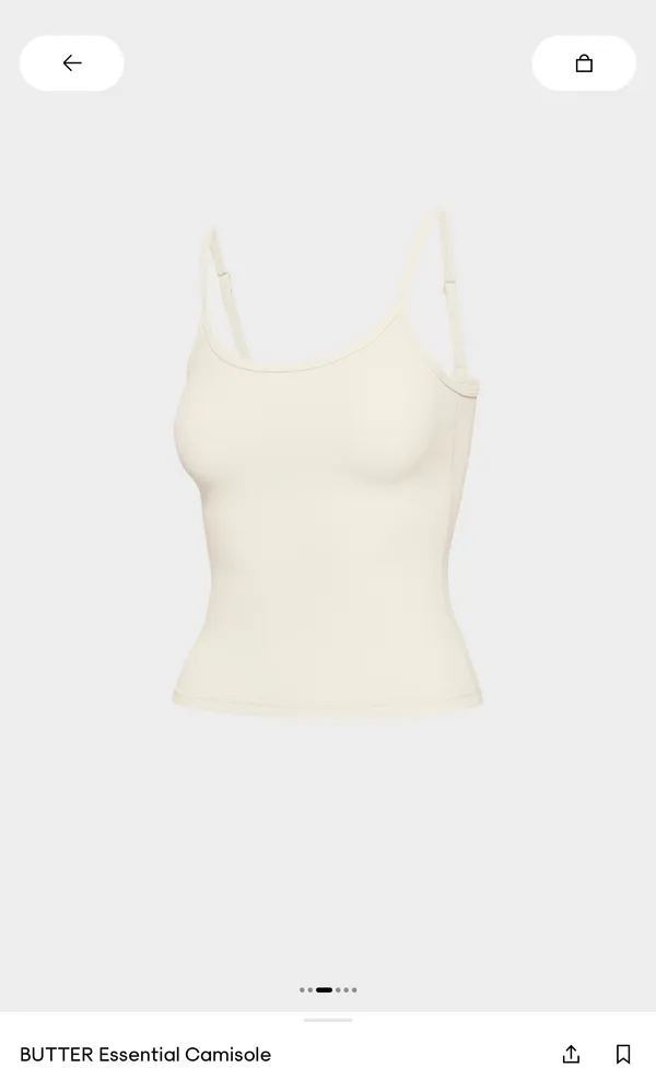 Aritzia BUTTER Essential Camisole in Pearl Matte - Image 2