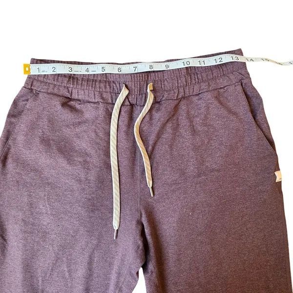 Vuori Womens Performance Jogger Dark Plum Purple Heathered Slim Sweatpants Small - Image 7