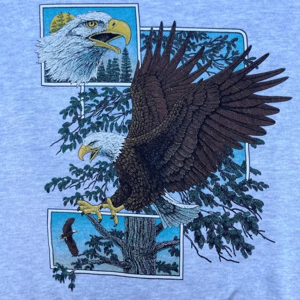 Santee New Vintage 90s Eagle Crewneck Sweater - Image 3