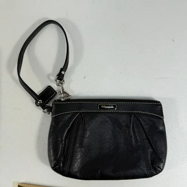 Coach Black Legacy Wristlet Wallet‎ Leather Small Pouch 48179 Designer Festival - Image 10