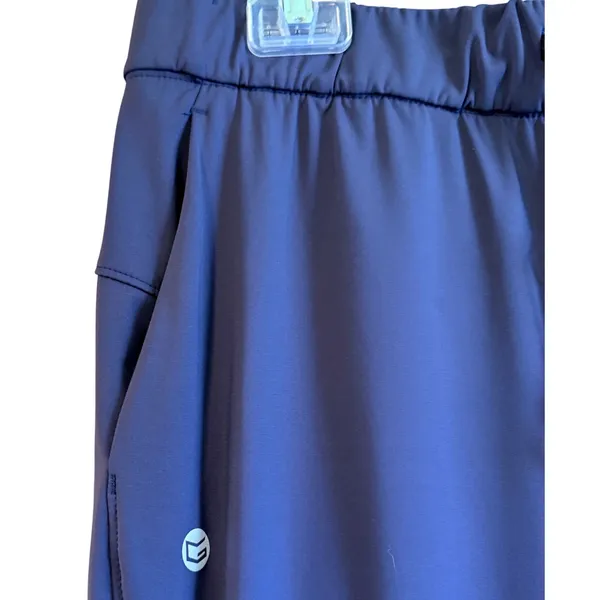G-Form Womens Navy Blue Straight Leg Athletic Scrub Pants Size L Drawstring - Image 9