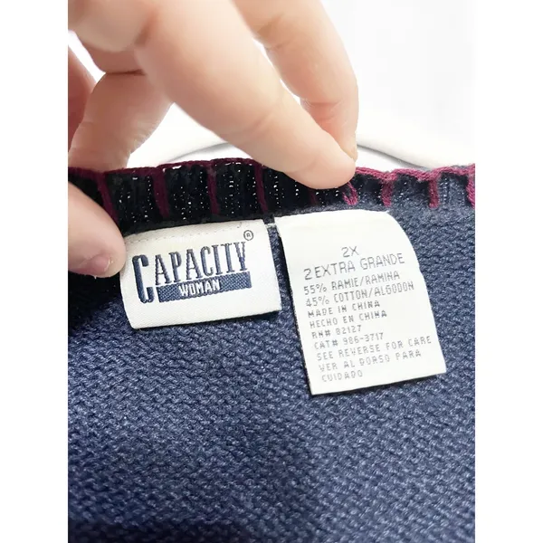 Capacity Vintage Womens 2X Sweater Knit Vest Novelty‎ Teacher Fall Cat Sunflower - Image 4