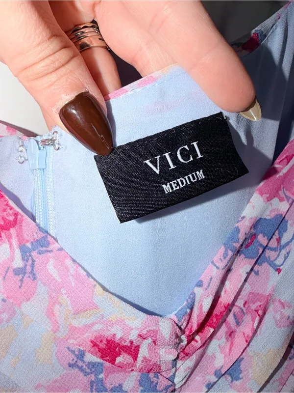 Vici Collection Floral Cutout Maxi - Image 4