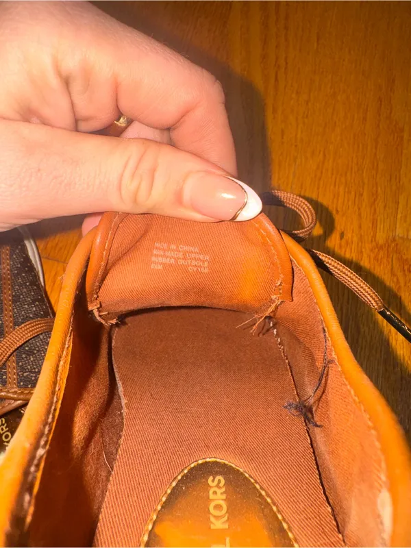 Michael Kors Brown and Tan women’s Fashion Sneakers - Image 4