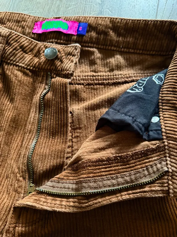 Empyre Brown Corduroy Baggy Skate Pants Size 2 - Image 4
