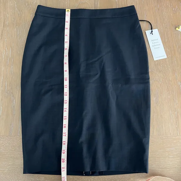 Ann Taylor The Tropical Wool Black Pencil Skirt - Image 4