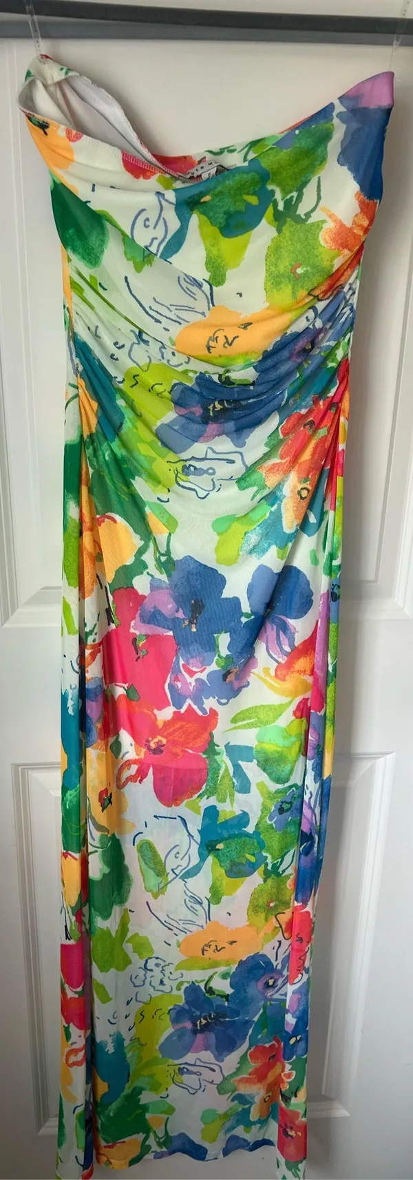 Strapless Maxi Dress Multiple - Image 2