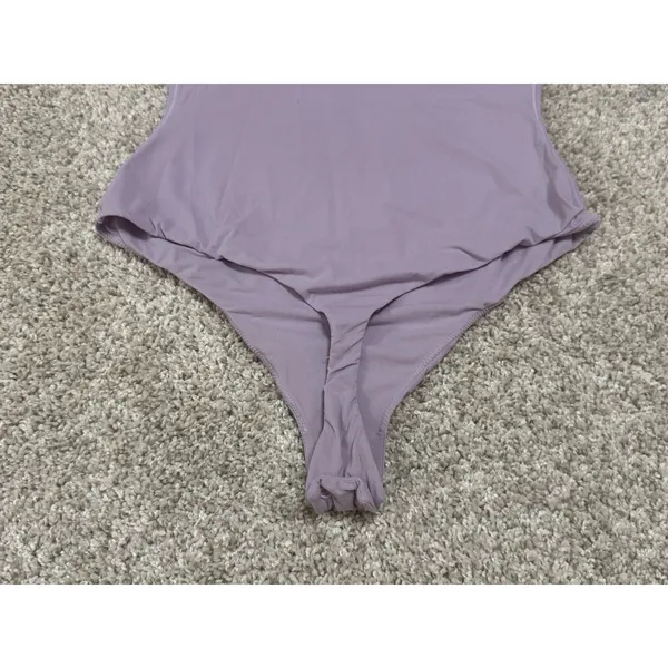 SKIMS Fits Everybody Square Neck Thong Bodysuit Sugar Plum Purple Size M - Image 7