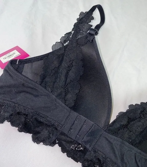 NEW Lace Bra Black Size 34 B - Image 5