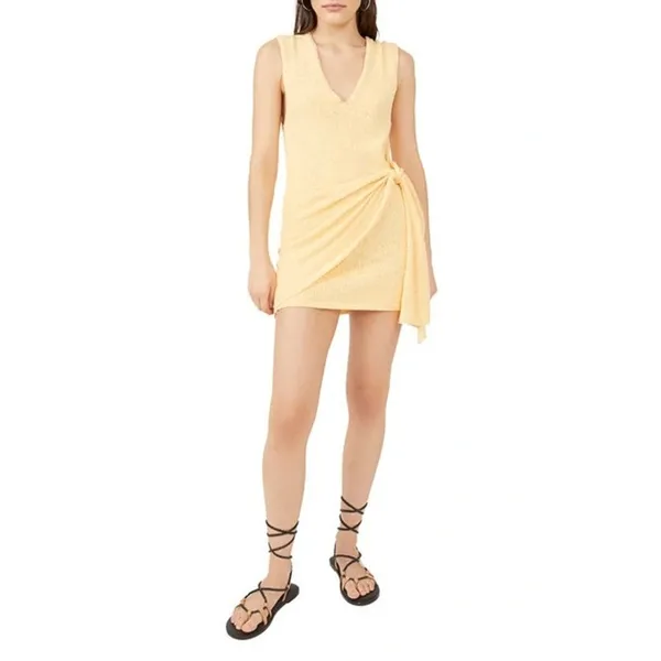 $68 new Free People Beach Poppy Sweater Mini Dress - Peach - XS - Image 2