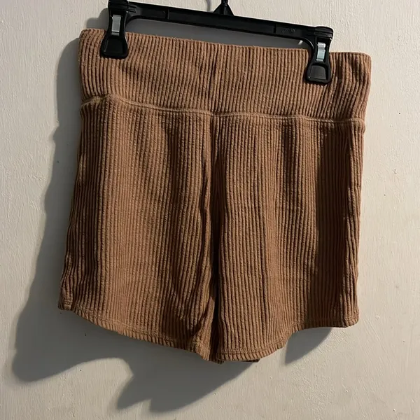 Abercrombie & Fitch Tan High Waist‎ Shorts - Image 3