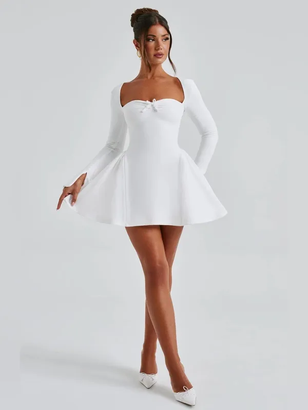 Babyboo Mini Dress Megan Medium Ivory NWT Bridal Dress Feminine Coquette Dress S - Image 6