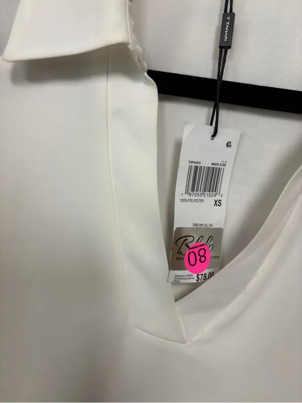 Tahari white blouse size XS - Image 7
