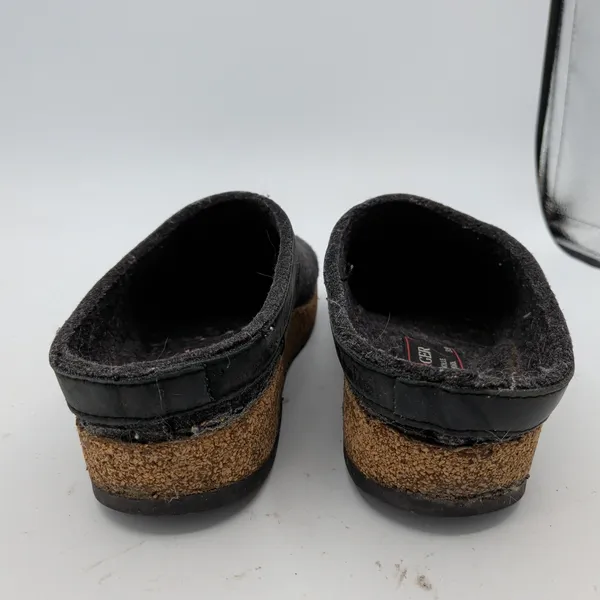 Haflinger Grizzly Wool Clogs Charcoal Gray Felt Slip On Shoes EU 39 Womens 8-8.5 - Image 5