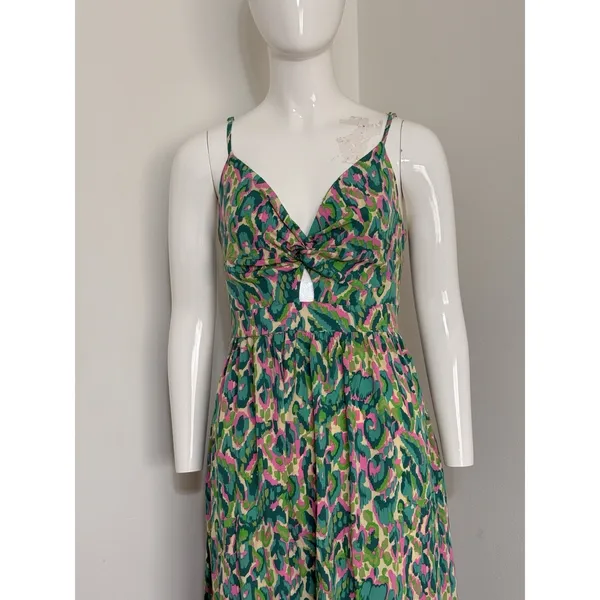 Cupshe Women’s Maxi Dress Approx M/L Colorblock Front Twist Keyhole Open Back - Image 3
