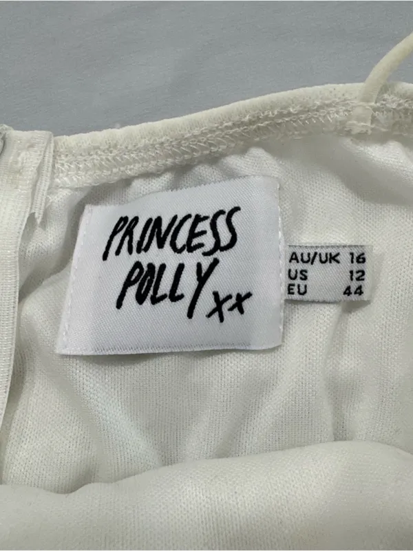 Princess‎ Polly White Mini Dress Size 12 - Image 4