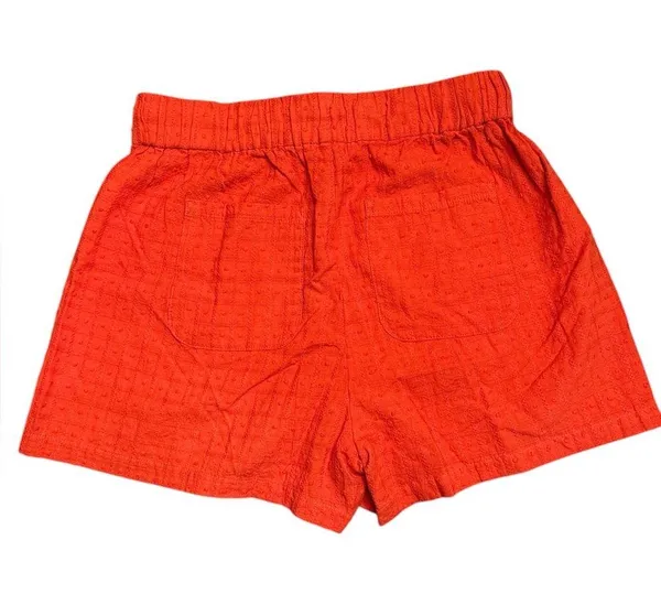 Madewell women’s Swiss Dot Babydoll Pajama Shorts orange Size XXS - Image 3