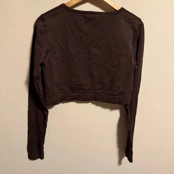 Lululemon Ebb to Street Long Sleeve Shirt French Press Brown- Size 12 - Image 7