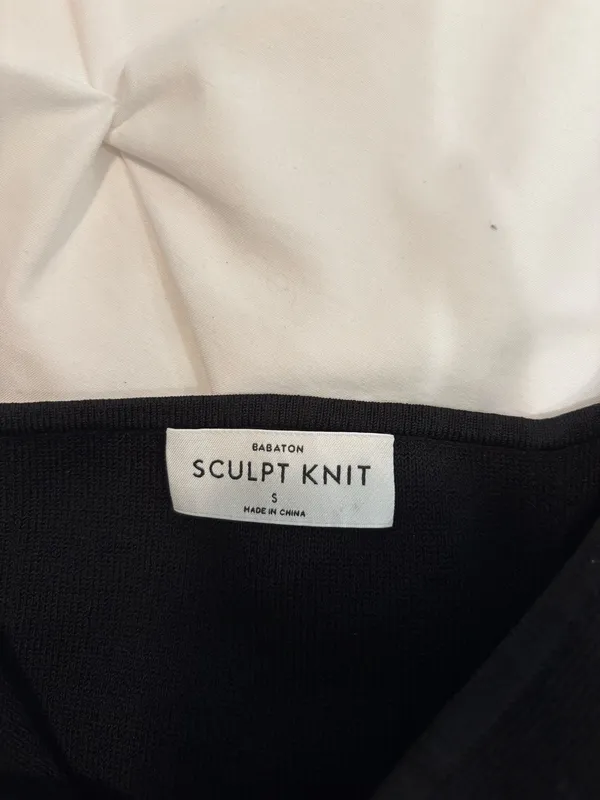 Black Tube Top Aritzia Babaton Sculpt Knit - Image 3