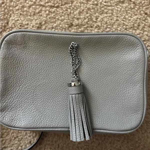 Michael Kors Light Gray Crossbody Bag - Image 6