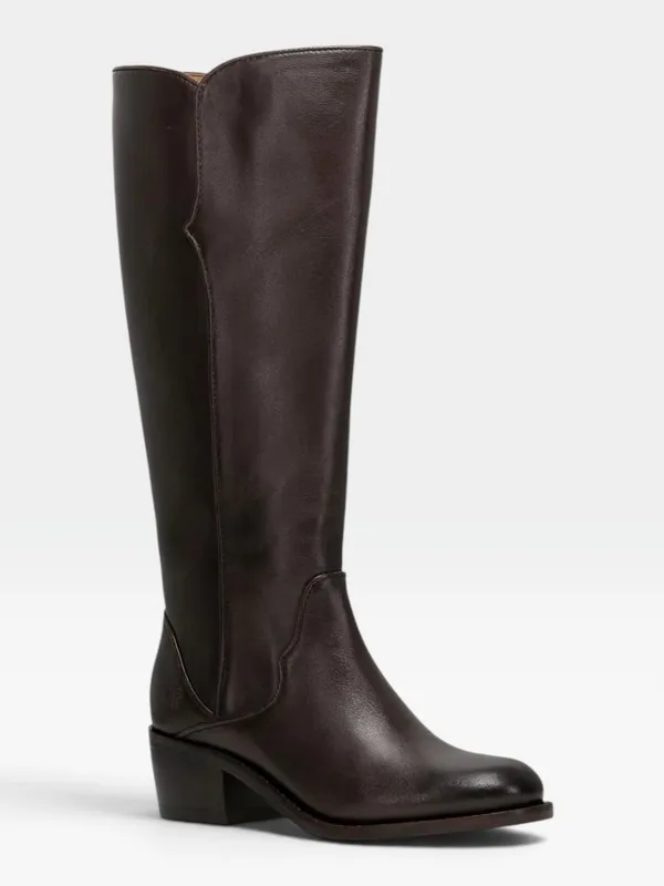 Frye Carson 2 Piping Tall Leather Riding Knee High Boots Size 5.5 New - Image 12