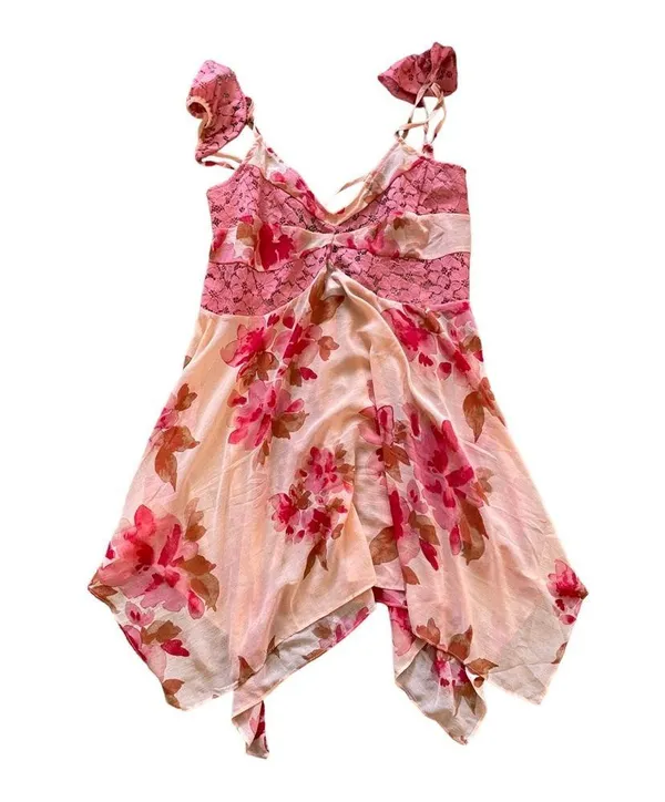 Free people Monday Morning Trapeze Slip Floral Dress Women’s Size Small - Image 4