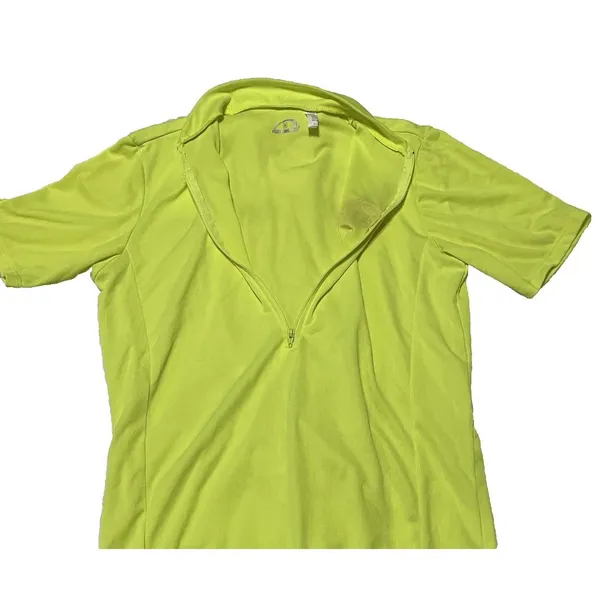 Performance Bike Bicycle Jersey Women’s Small Yellow Princess Logo Patch 3/4 Zip - Image 4
